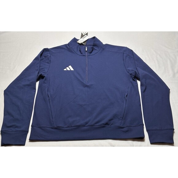 Adidas Womens Golf Performance 1/4 Quarter Zip Long Sleeve Training 2GF001 NWT - Picture 1 of 10